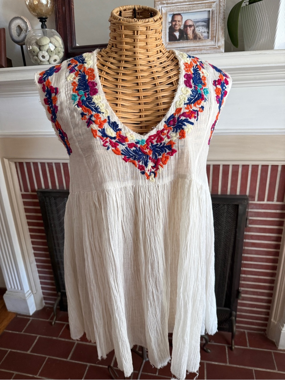 Free People One tunic boho mini dress XS